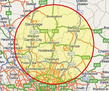 Cheshunt carte